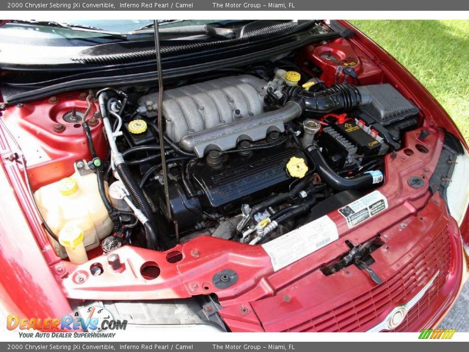 2000 Chrysler Sebring JXi Convertible Inferno Red Pearl / Camel Photo #27