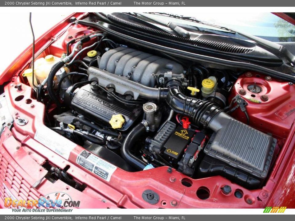 2000 Chrysler Sebring JXi Convertible Inferno Red Pearl / Camel Photo #28