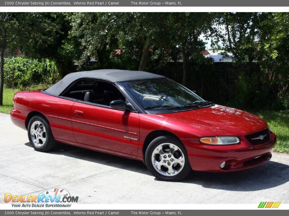 2000 Chrysler Sebring JXi Convertible Inferno Red Pearl / Camel Photo #29