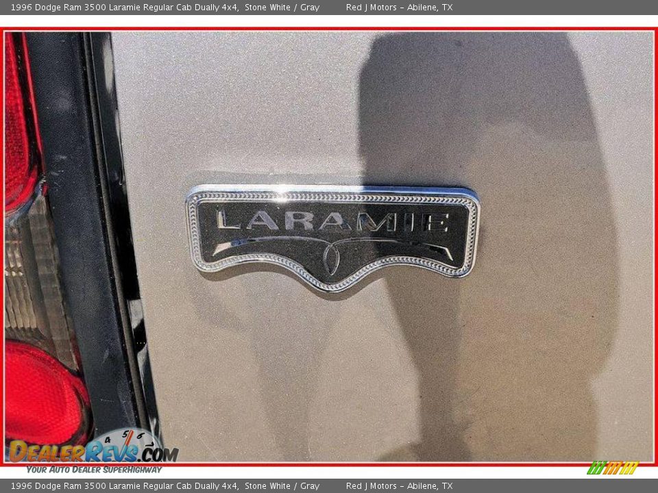 1996 Dodge Ram 3500 Laramie Regular Cab Dually 4x4 Stone White / Gray Photo #5