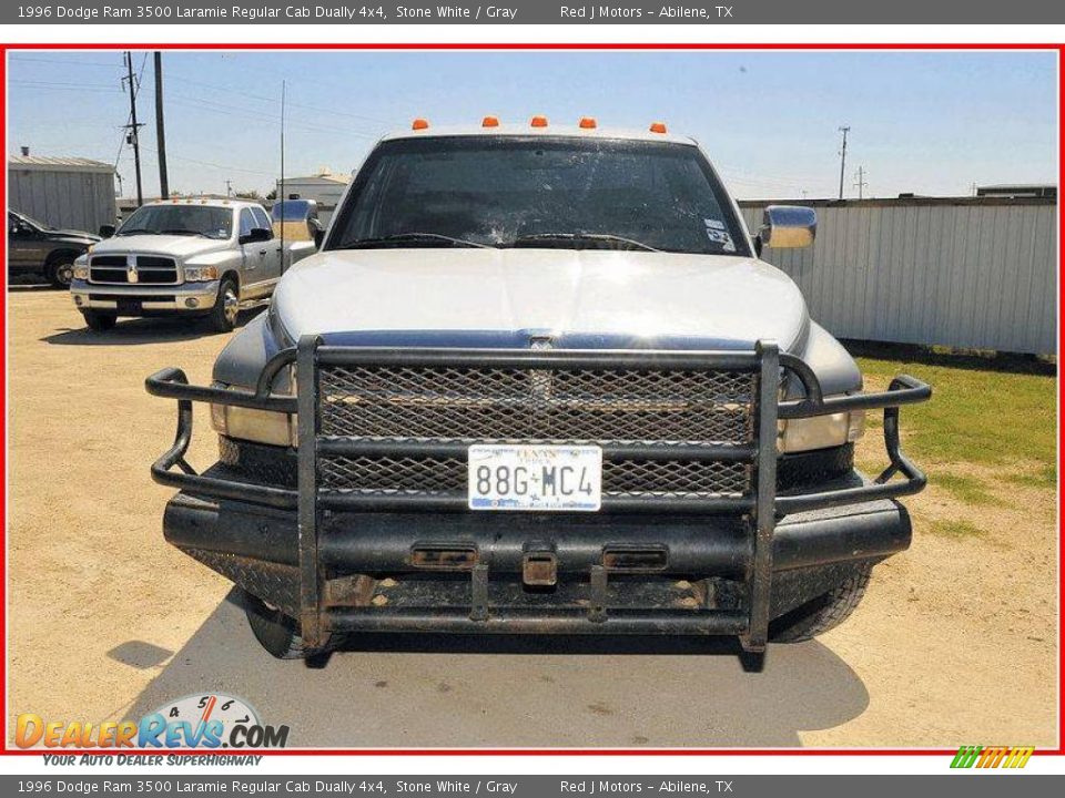 1996 Dodge Ram 3500 Laramie Regular Cab Dually 4x4 Stone White / Gray Photo #10