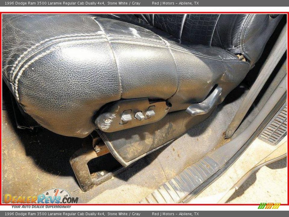 1996 Dodge Ram 3500 Laramie Regular Cab Dually 4x4 Stone White / Gray Photo #16