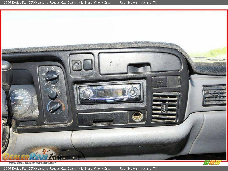 1996 Dodge Ram 3500 Laramie Regular Cab Dually 4x4 Stone White / Gray Photo #25