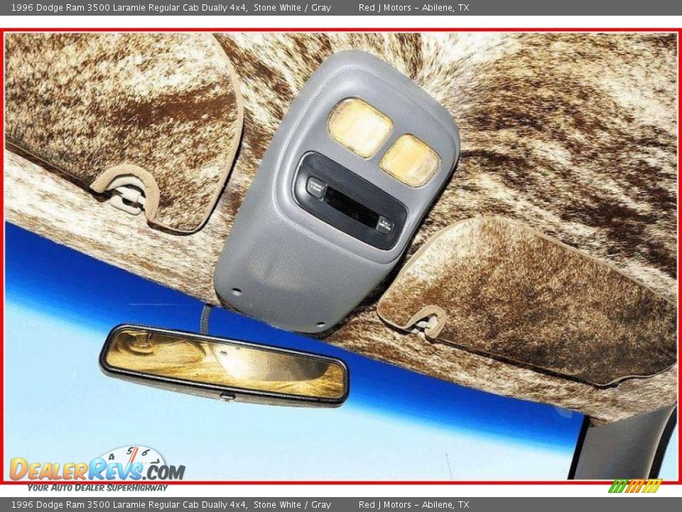 1996 Dodge Ram 3500 Laramie Regular Cab Dually 4x4 Stone White / Gray Photo #26