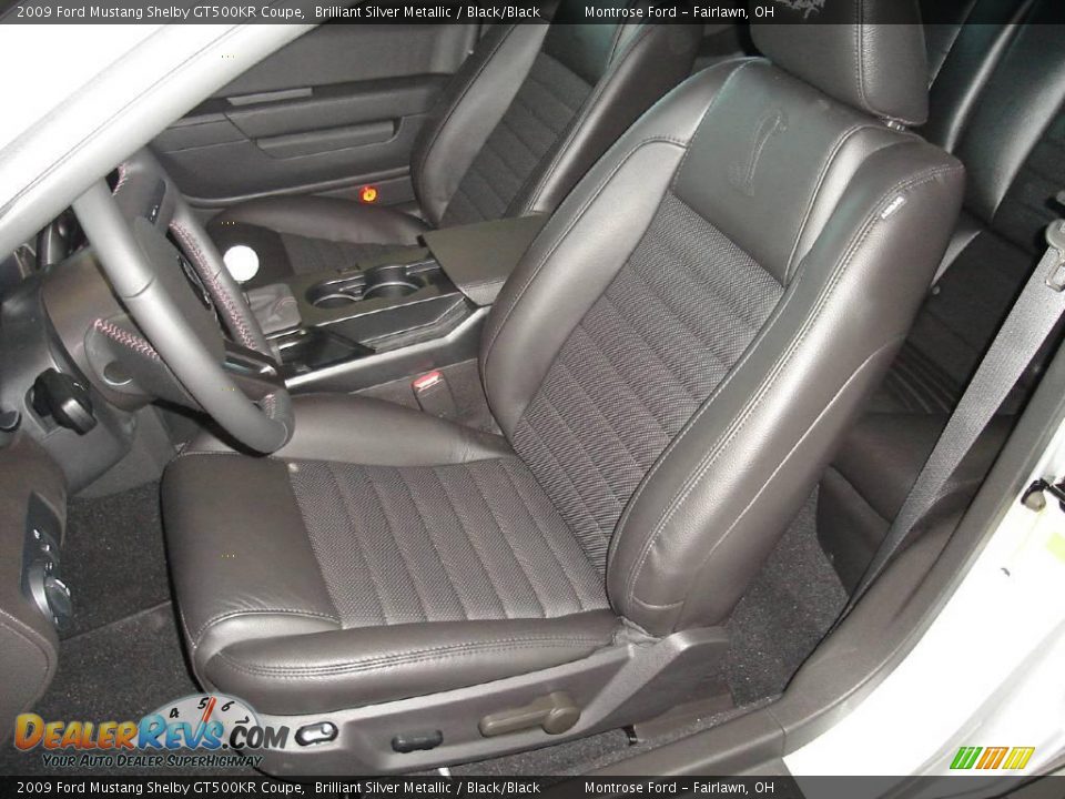 2009 Ford Mustang Shelby GT500KR Coupe Brilliant Silver Metallic / Black/Black Photo #9