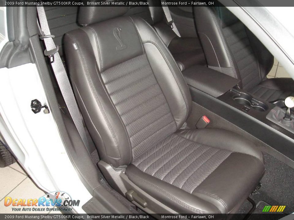 2009 Ford Mustang Shelby GT500KR Coupe Brilliant Silver Metallic / Black/Black Photo #10