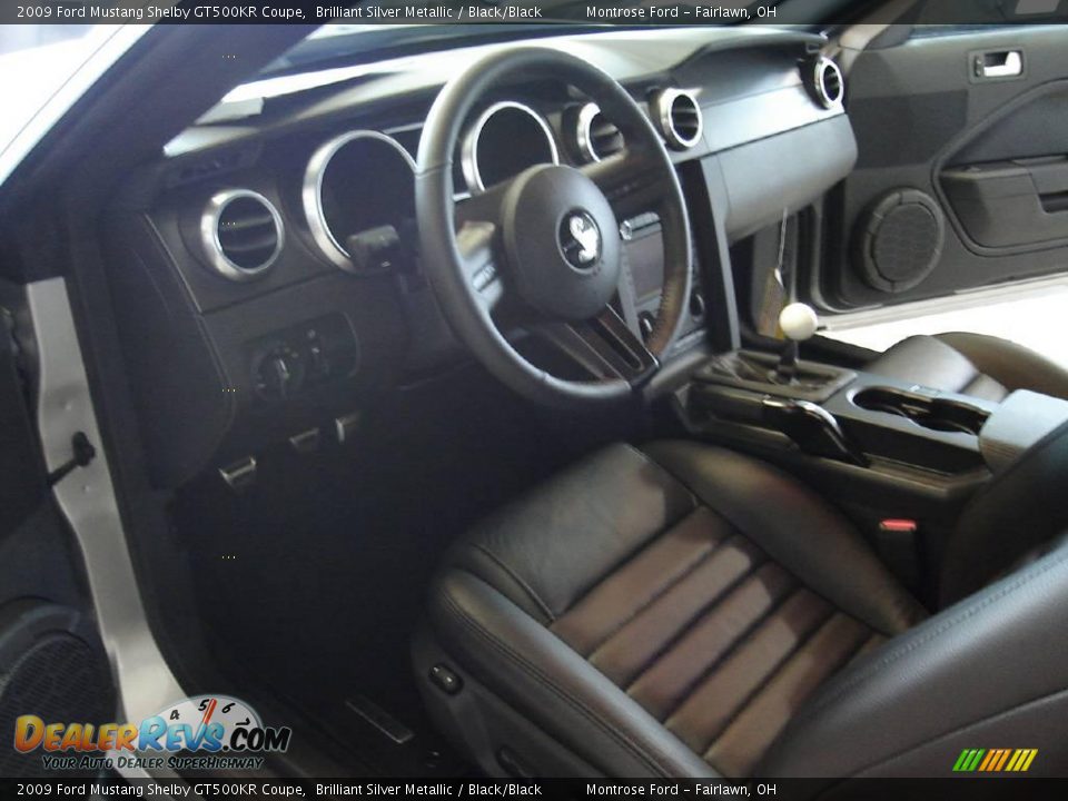 2009 Ford Mustang Shelby GT500KR Coupe Brilliant Silver Metallic / Black/Black Photo #16
