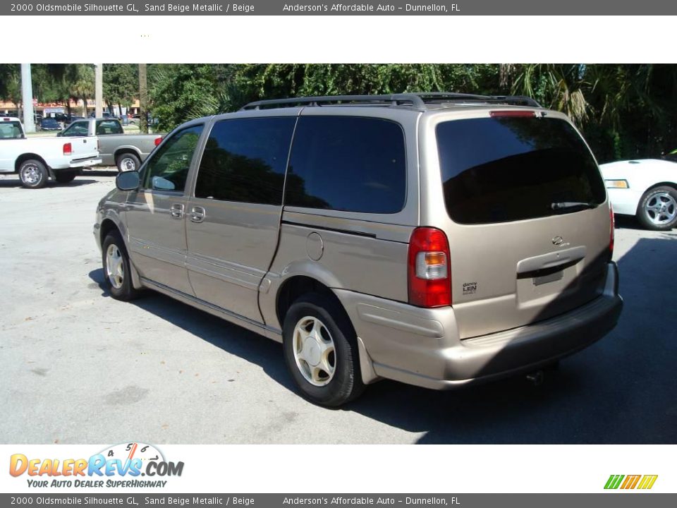 2000 Oldsmobile Silhouette GL Sand Beige Metallic / Beige Photo #7