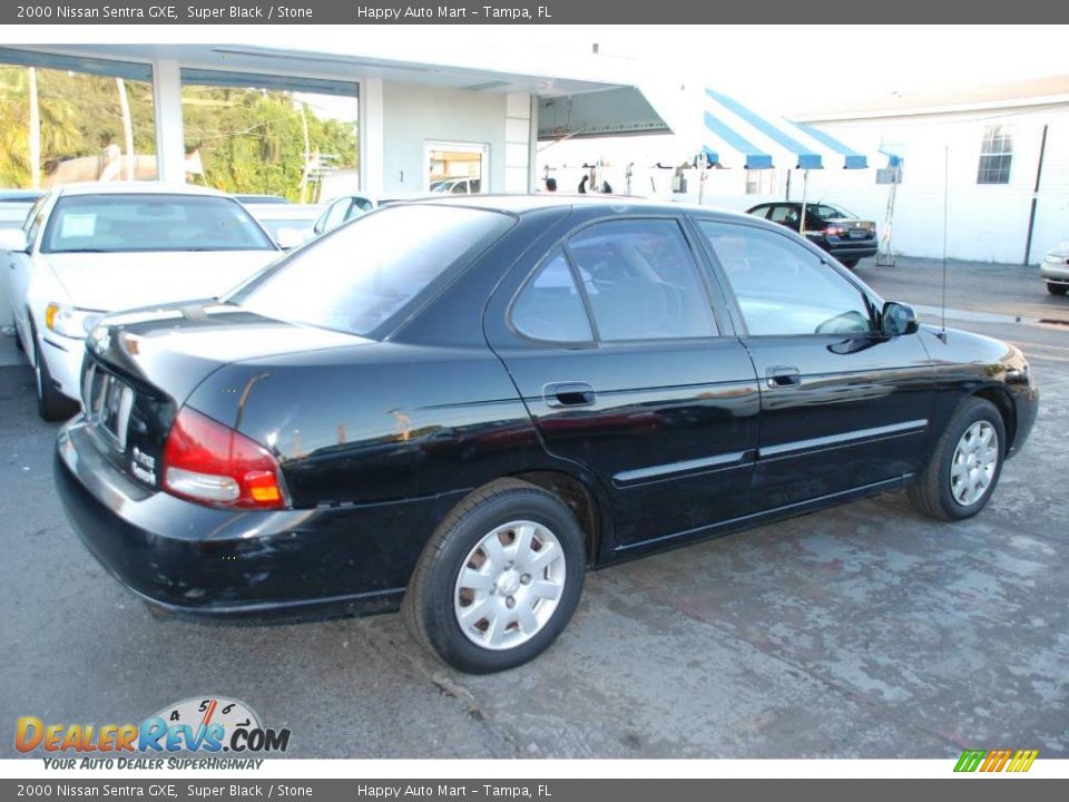 2000 Nissan Sentra GXE Super Black / Stone Photo #4