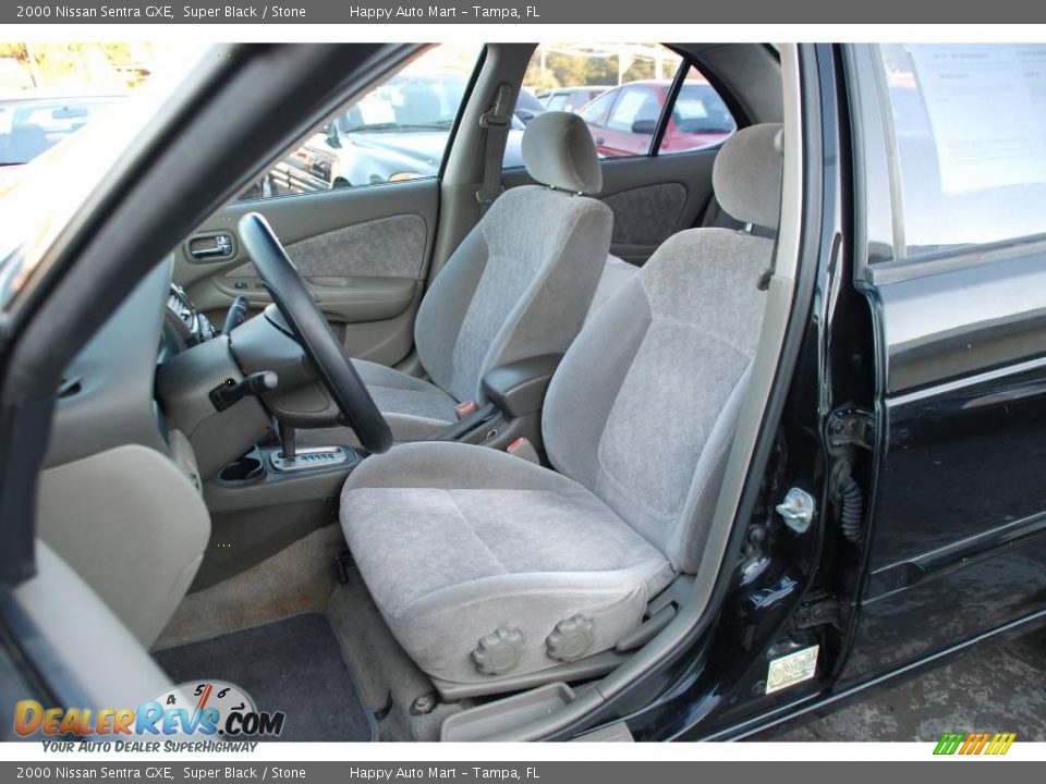 2000 Nissan Sentra GXE Super Black / Stone Photo #9