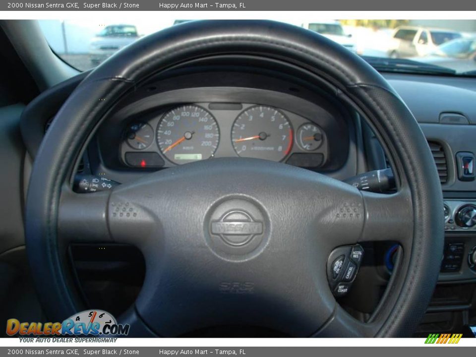 2000 Nissan Sentra GXE Super Black / Stone Photo #12