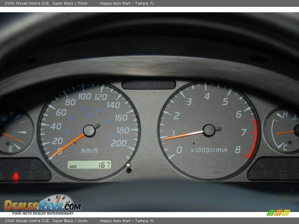 2000 Nissan Sentra GXE Super Black / Stone Photo #13