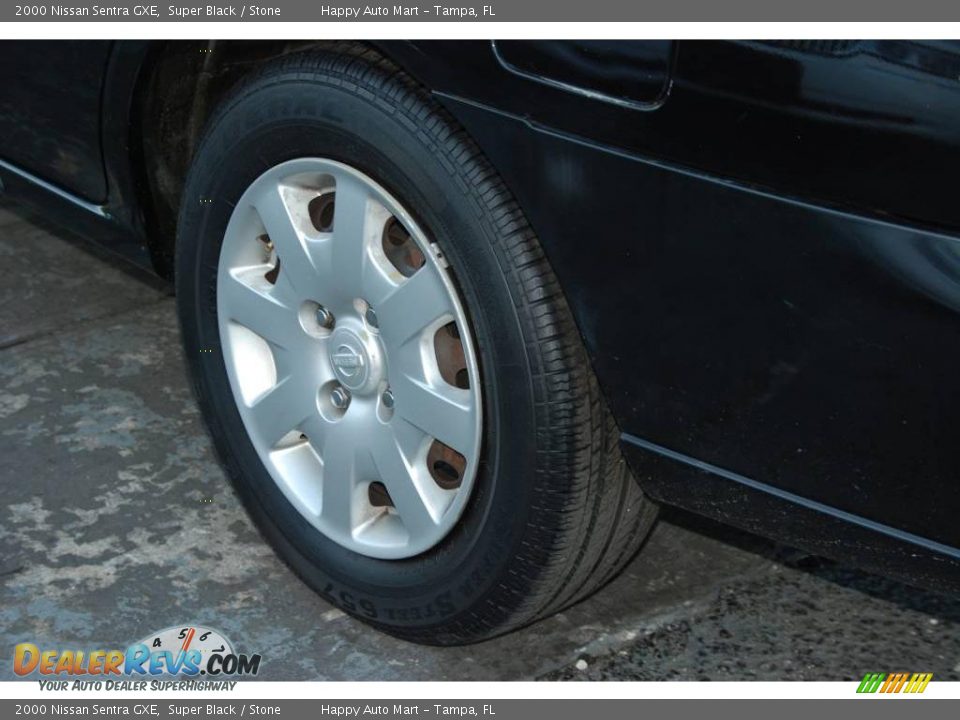 2000 Nissan Sentra GXE Super Black / Stone Photo #17
