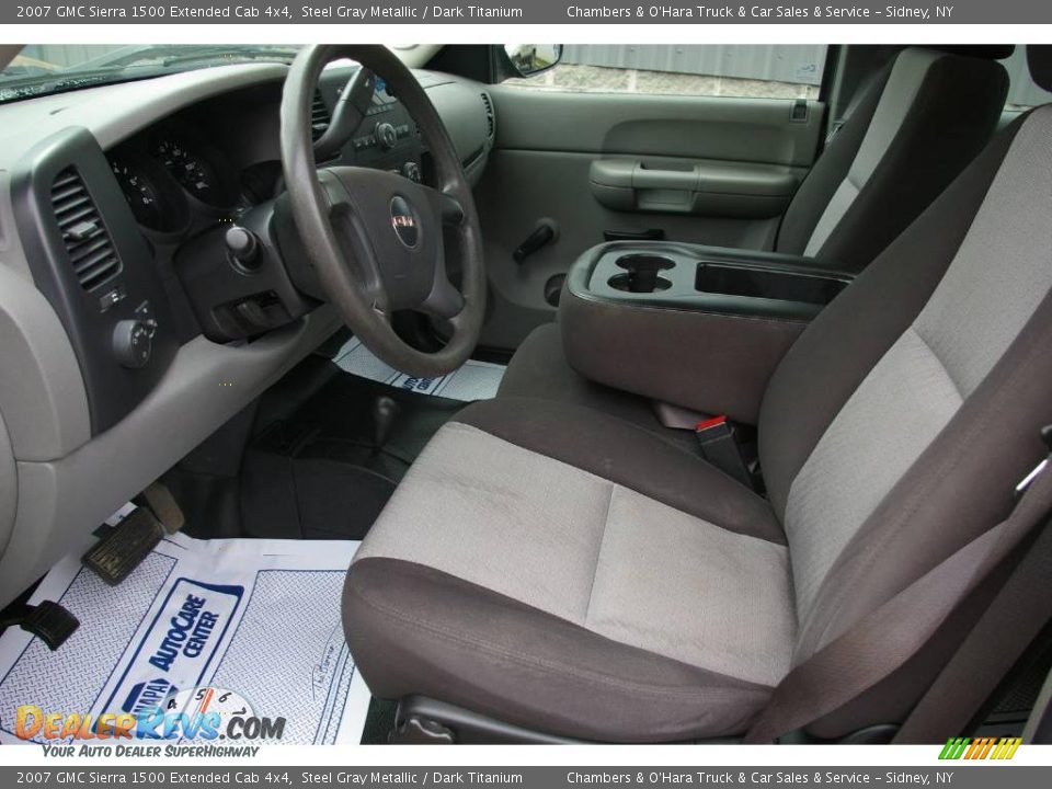 2007 GMC Sierra 1500 Extended Cab 4x4 Steel Gray Metallic / Dark Titanium Photo #3