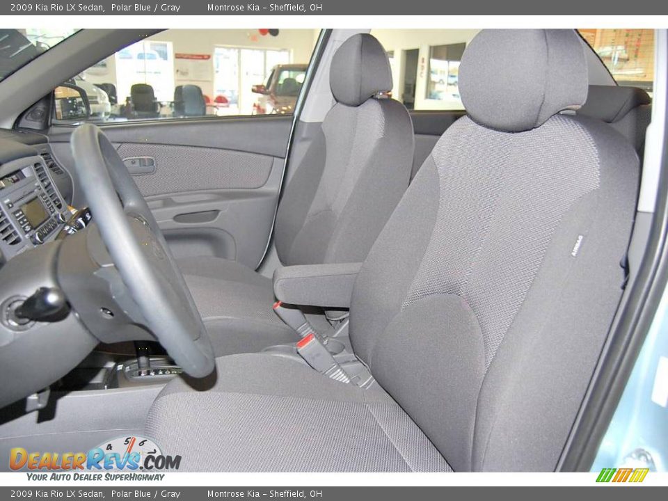 2009 Kia Rio LX Sedan Polar Blue / Gray Photo #10