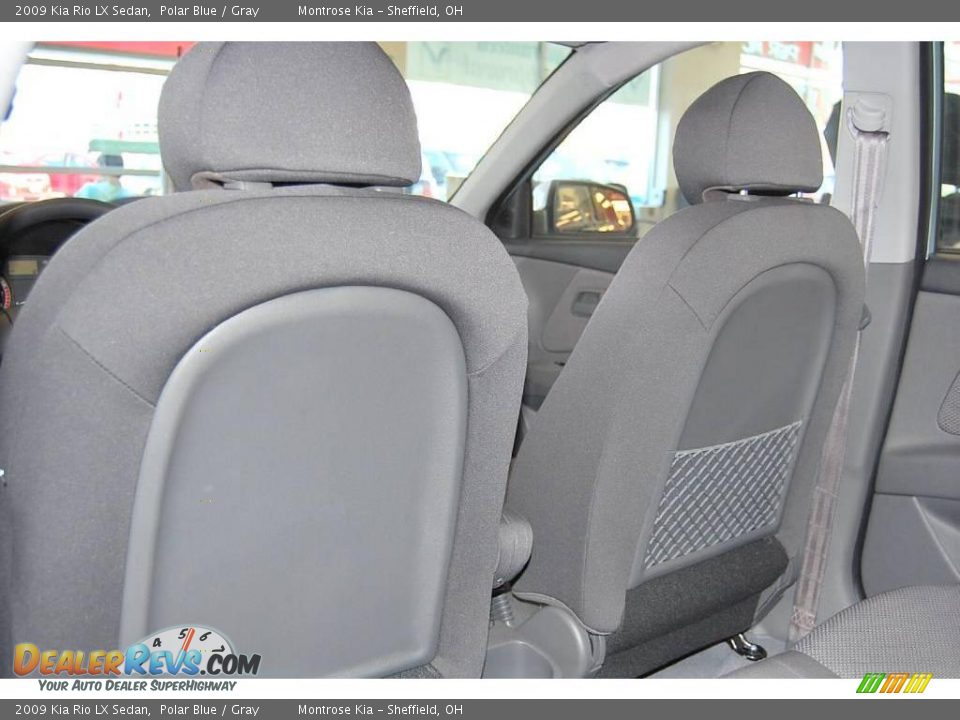 2009 Kia Rio LX Sedan Polar Blue / Gray Photo #11