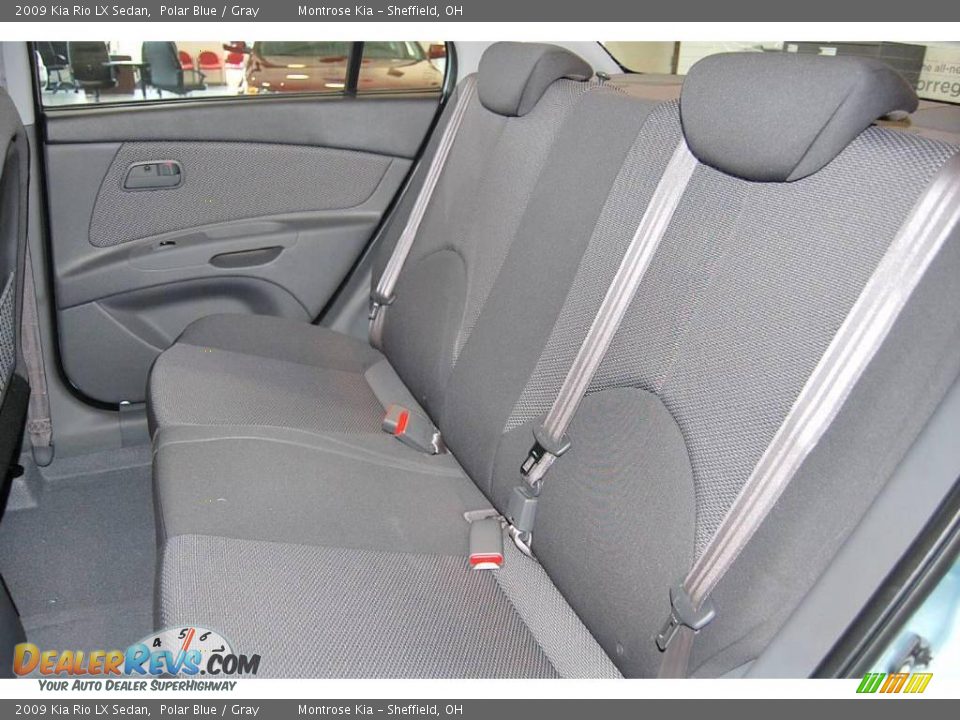 2009 Kia Rio LX Sedan Polar Blue / Gray Photo #12