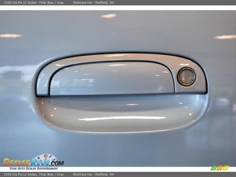 2009 Kia Rio LX Sedan Polar Blue / Gray Photo #15