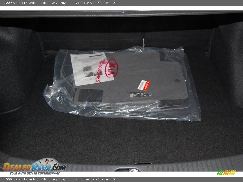 2009 Kia Rio LX Sedan Polar Blue / Gray Photo #17