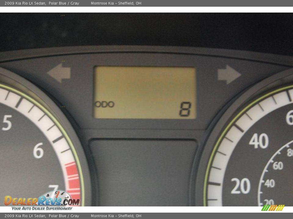 2009 Kia Rio LX Sedan Polar Blue / Gray Photo #18