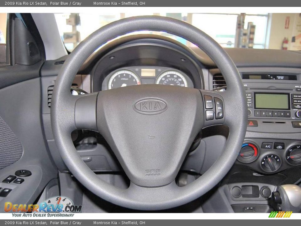 2009 Kia Rio LX Sedan Polar Blue / Gray Photo #20