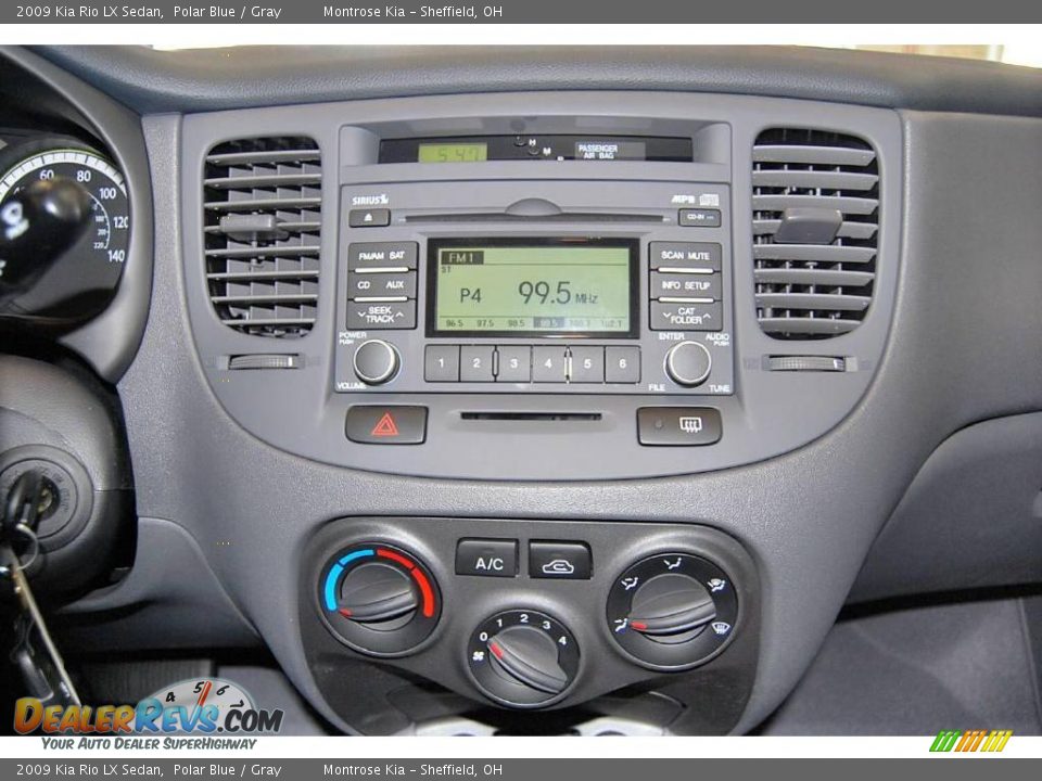 2009 Kia Rio LX Sedan Polar Blue / Gray Photo #21