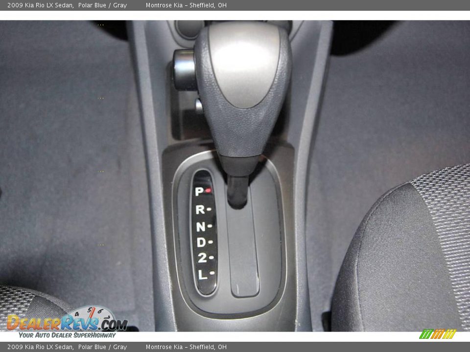 2009 Kia Rio LX Sedan Polar Blue / Gray Photo #22