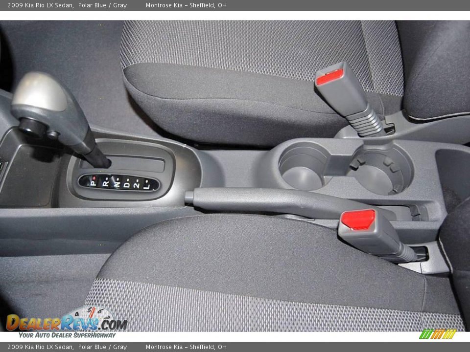 2009 Kia Rio LX Sedan Polar Blue / Gray Photo #23