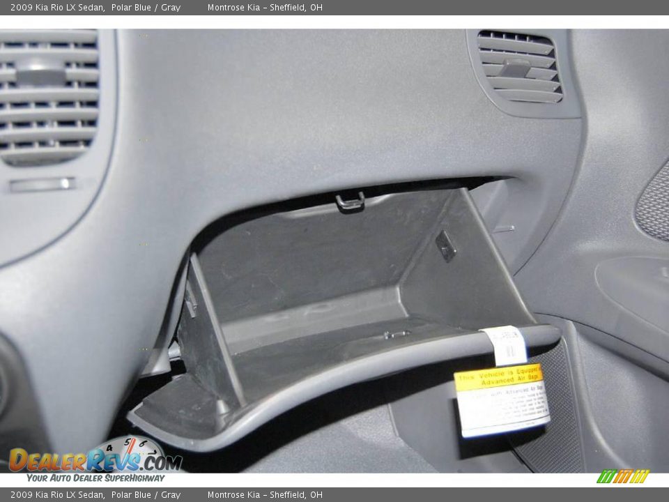 2009 Kia Rio LX Sedan Polar Blue / Gray Photo #24