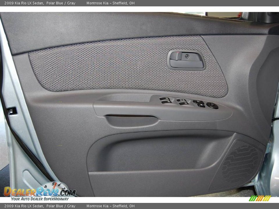 2009 Kia Rio LX Sedan Polar Blue / Gray Photo #25