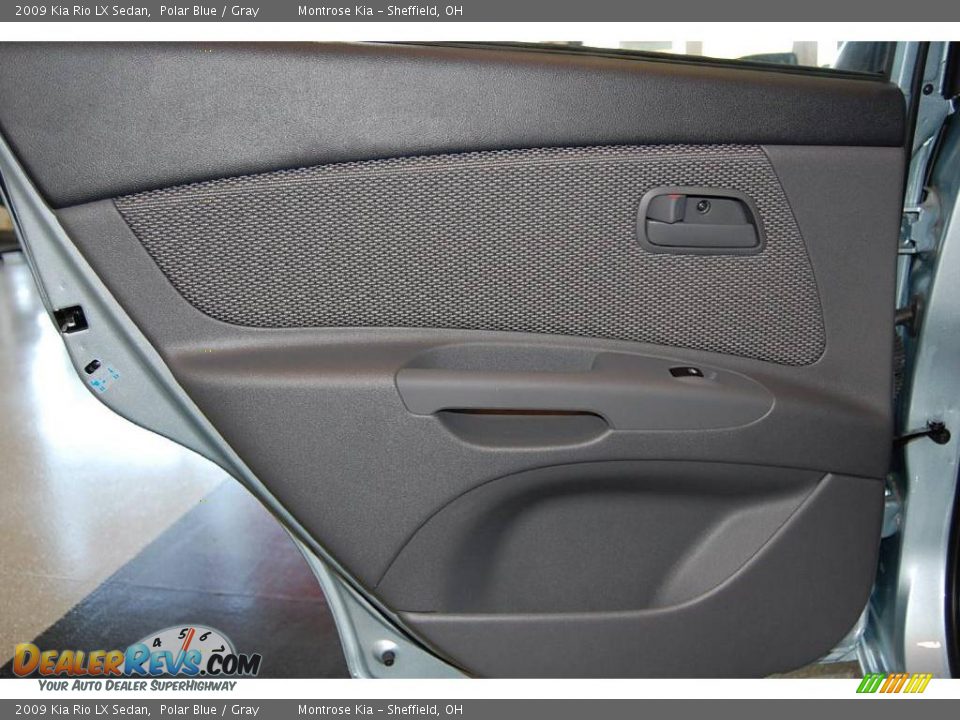 2009 Kia Rio LX Sedan Polar Blue / Gray Photo #26