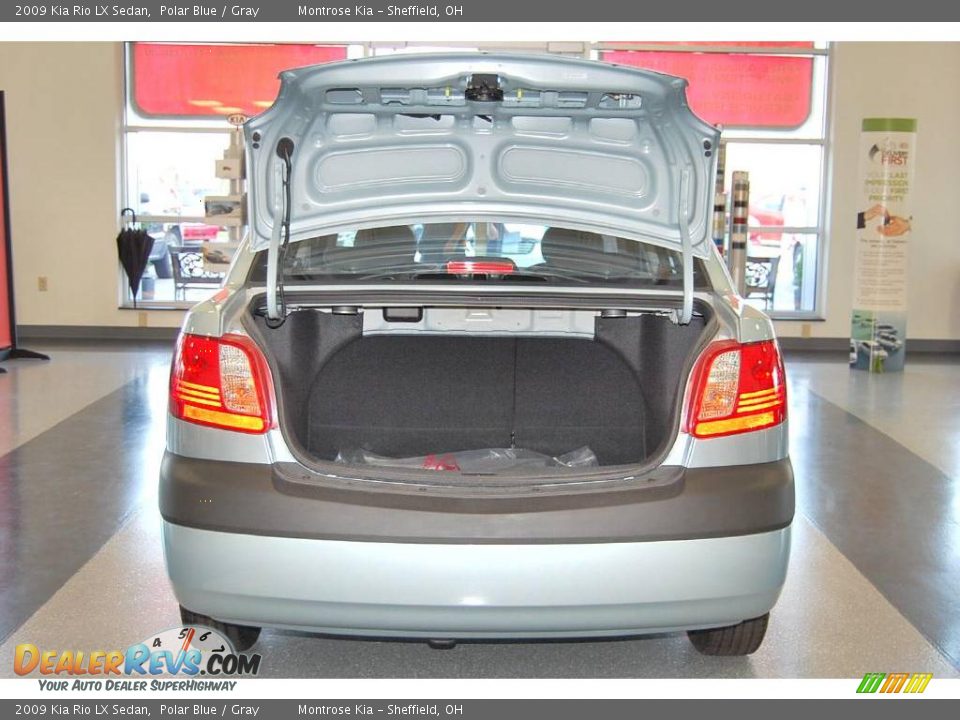 2009 Kia Rio LX Sedan Polar Blue / Gray Photo #28