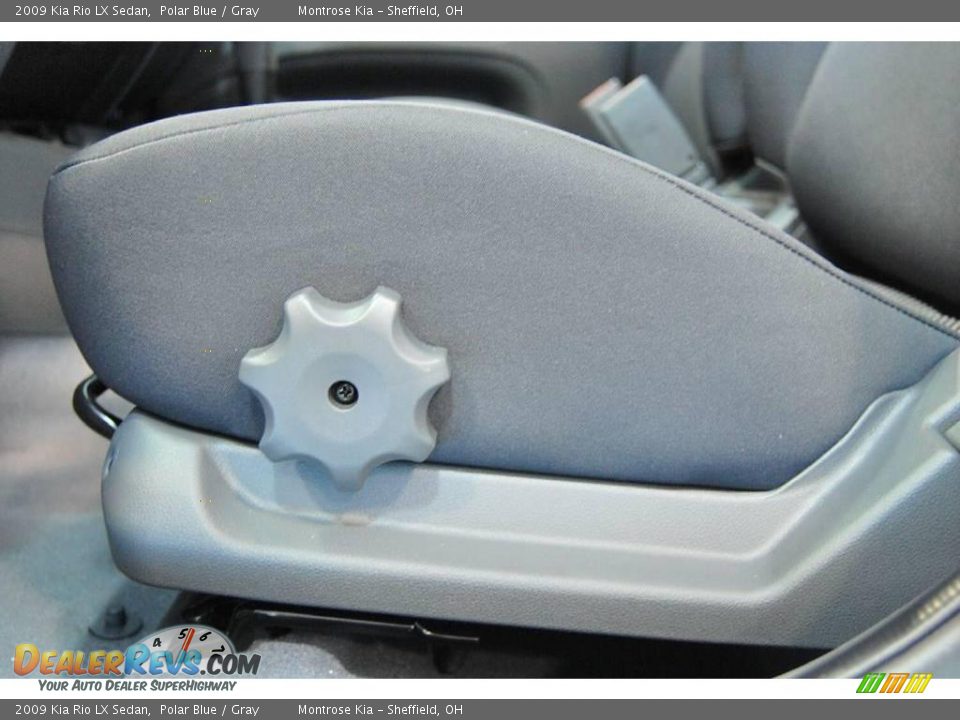 2009 Kia Rio LX Sedan Polar Blue / Gray Photo #31