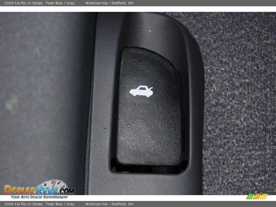 2009 Kia Rio LX Sedan Polar Blue / Gray Photo #32