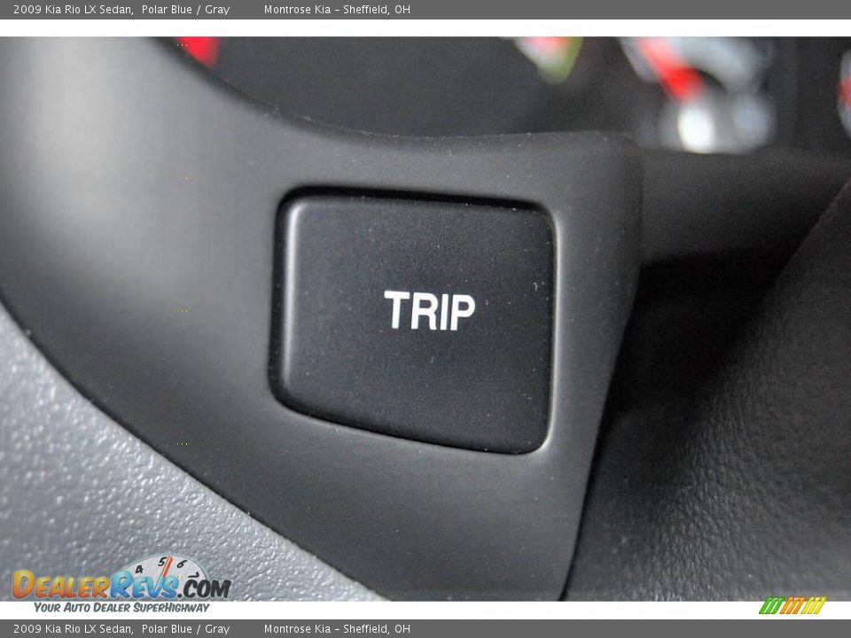 2009 Kia Rio LX Sedan Polar Blue / Gray Photo #34