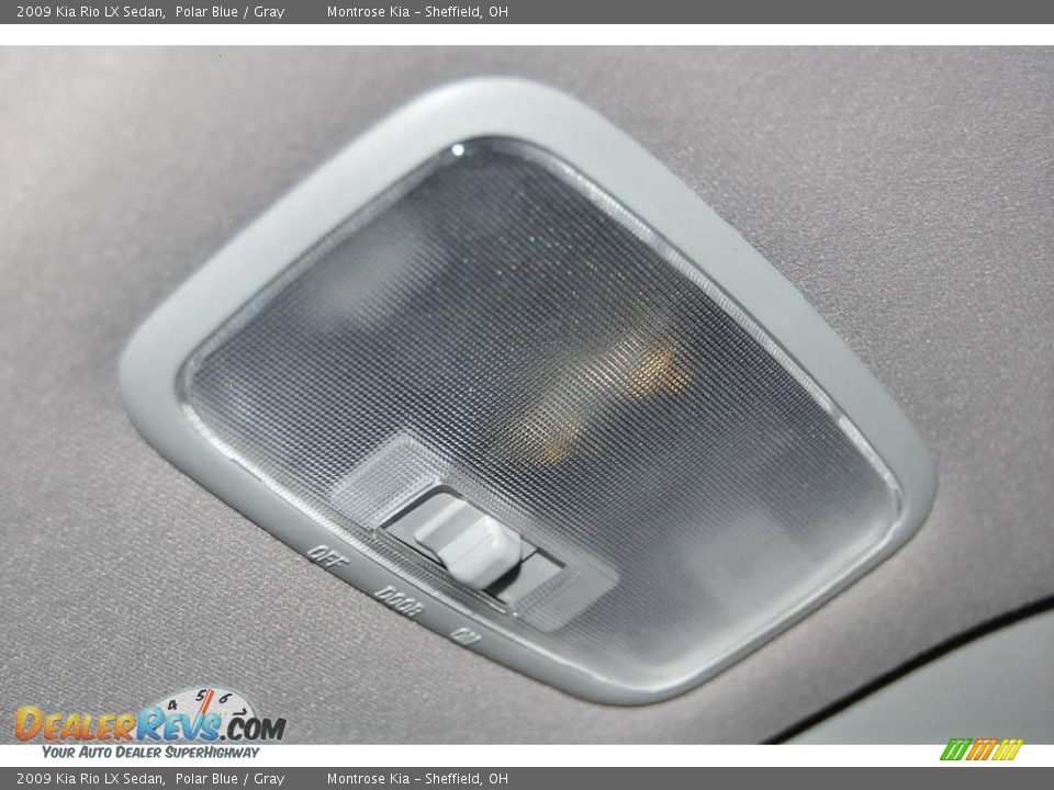 2009 Kia Rio LX Sedan Polar Blue / Gray Photo #36