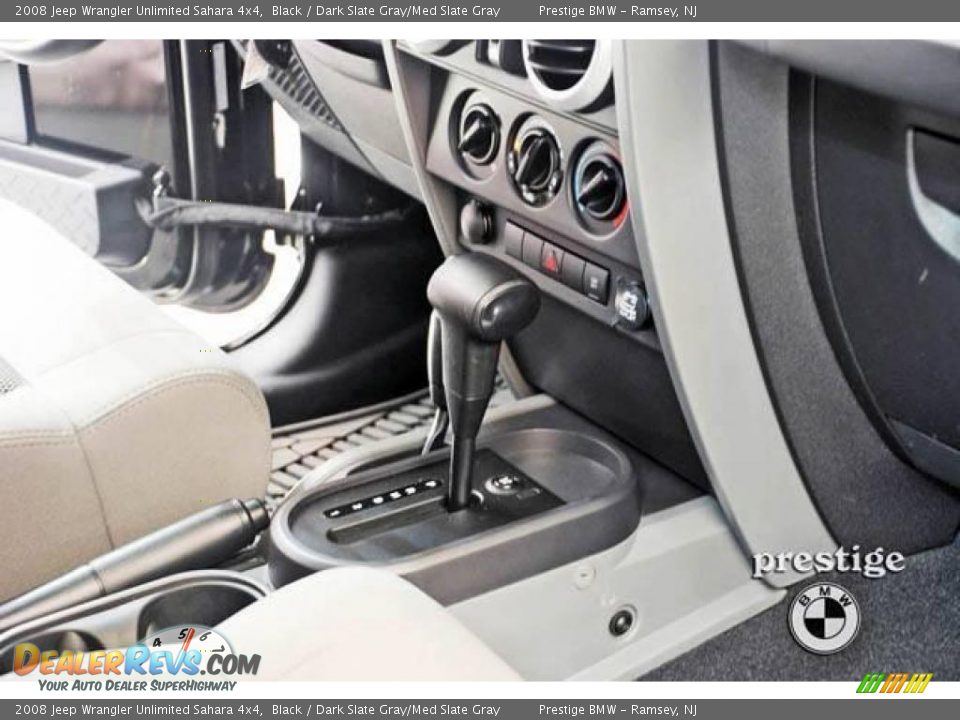 2008 Jeep Wrangler Unlimited Sahara 4x4 Black / Dark Slate Gray/Med Slate Gray Photo #7