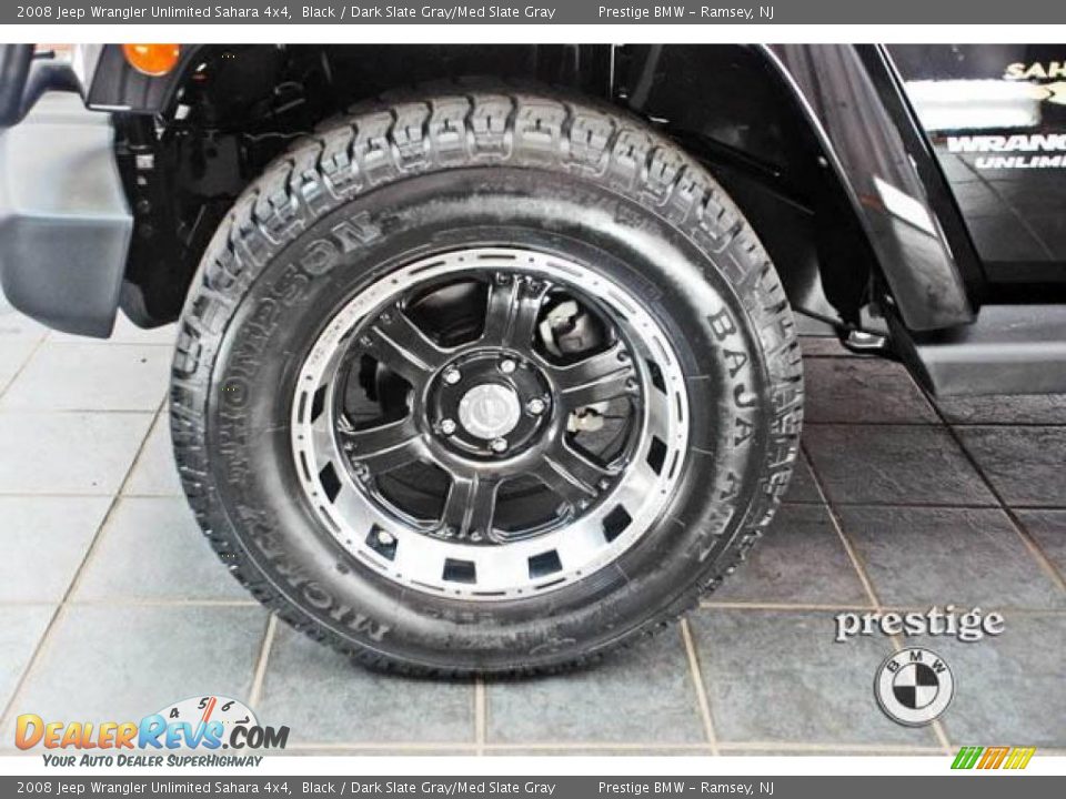 2008 Jeep Wrangler Unlimited Sahara 4x4 Black / Dark Slate Gray/Med Slate Gray Photo #10