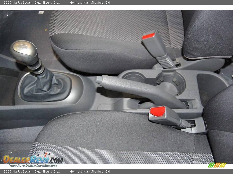 2009 Kia Rio Sedan Clear Silver / Gray Photo #22