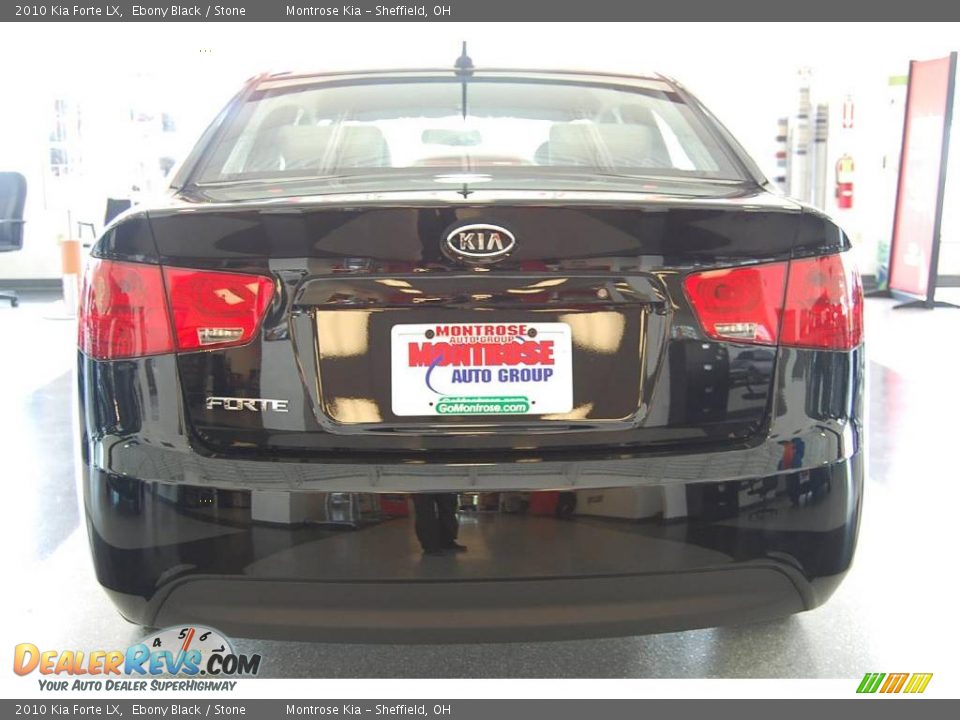 2010 Kia Forte LX Ebony Black / Stone Photo #5