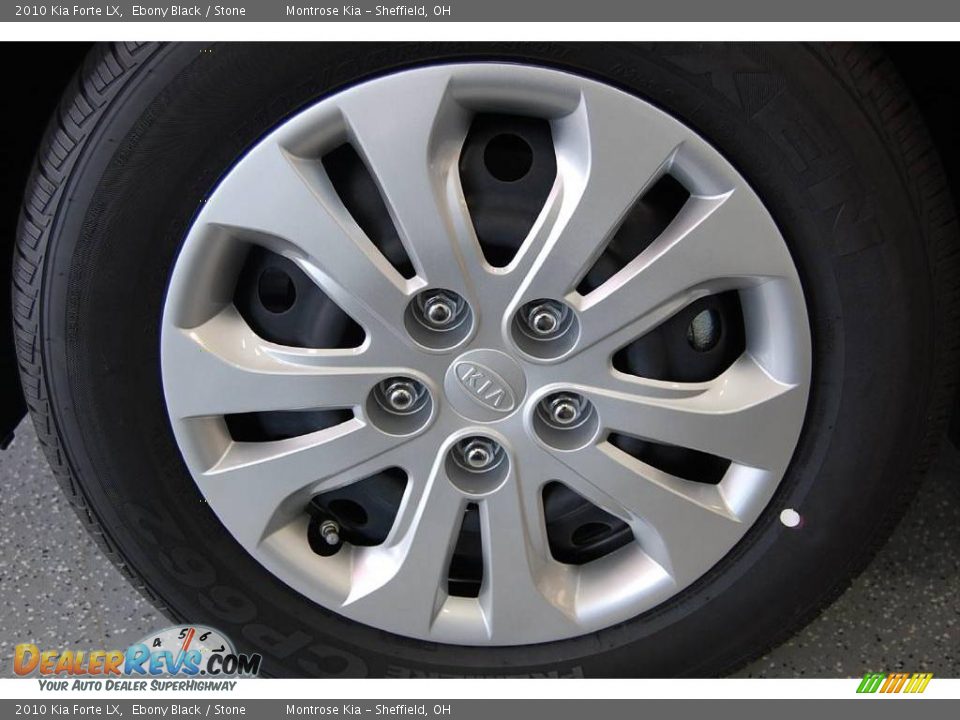 2010 Kia Forte LX Ebony Black / Stone Photo #13