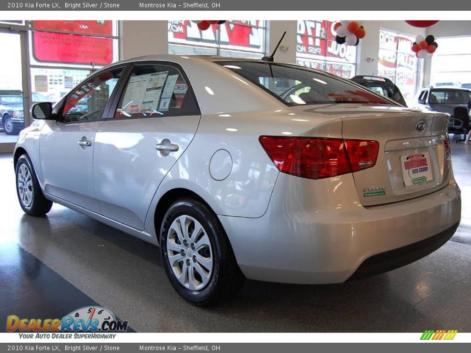 2010 Kia Forte LX Bright Silver / Stone Photo #4