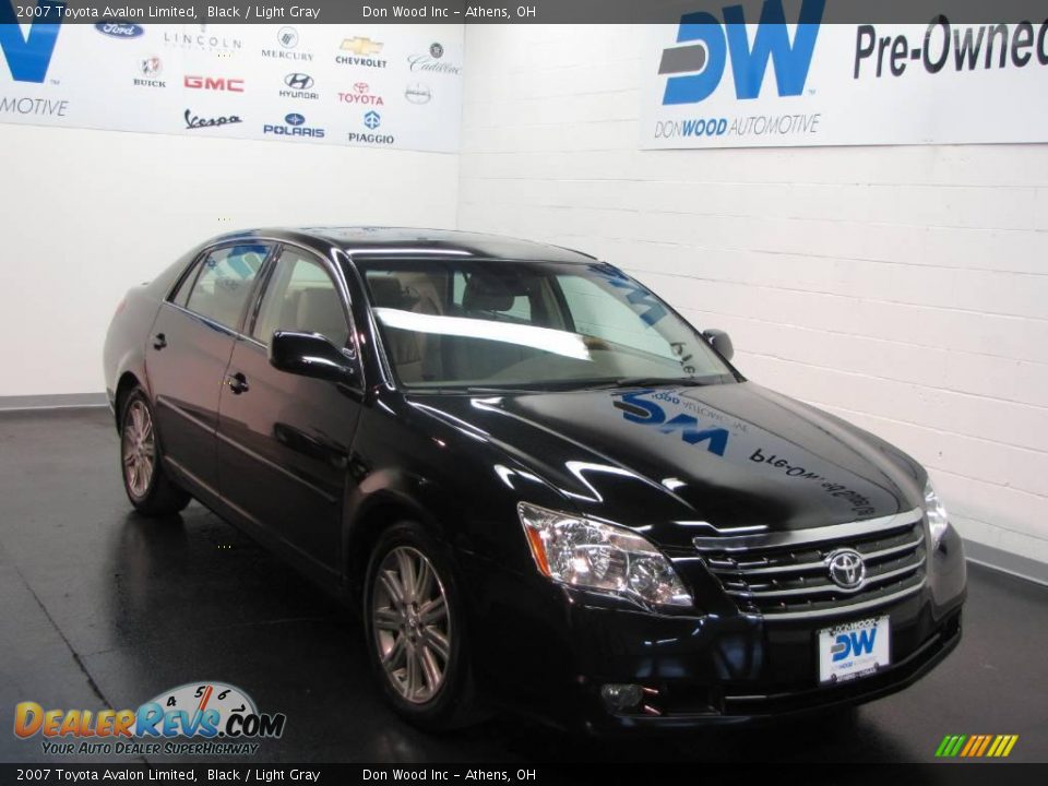 2007 Toyota Avalon Limited Black / Light Gray Photo #1
