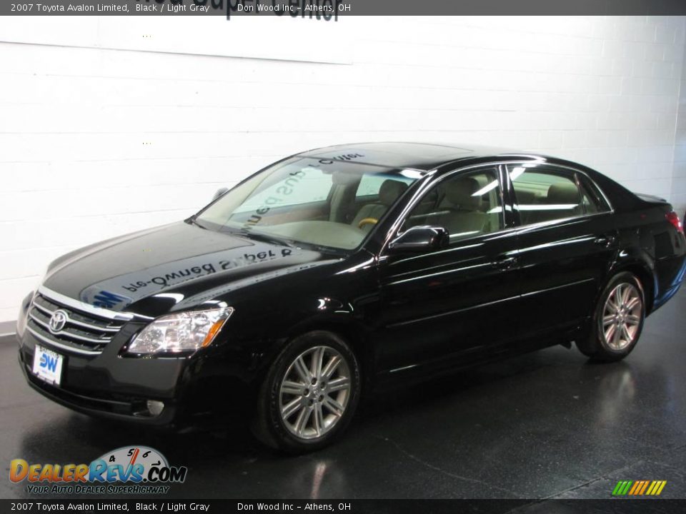 2007 Toyota Avalon Limited Black / Light Gray Photo #2
