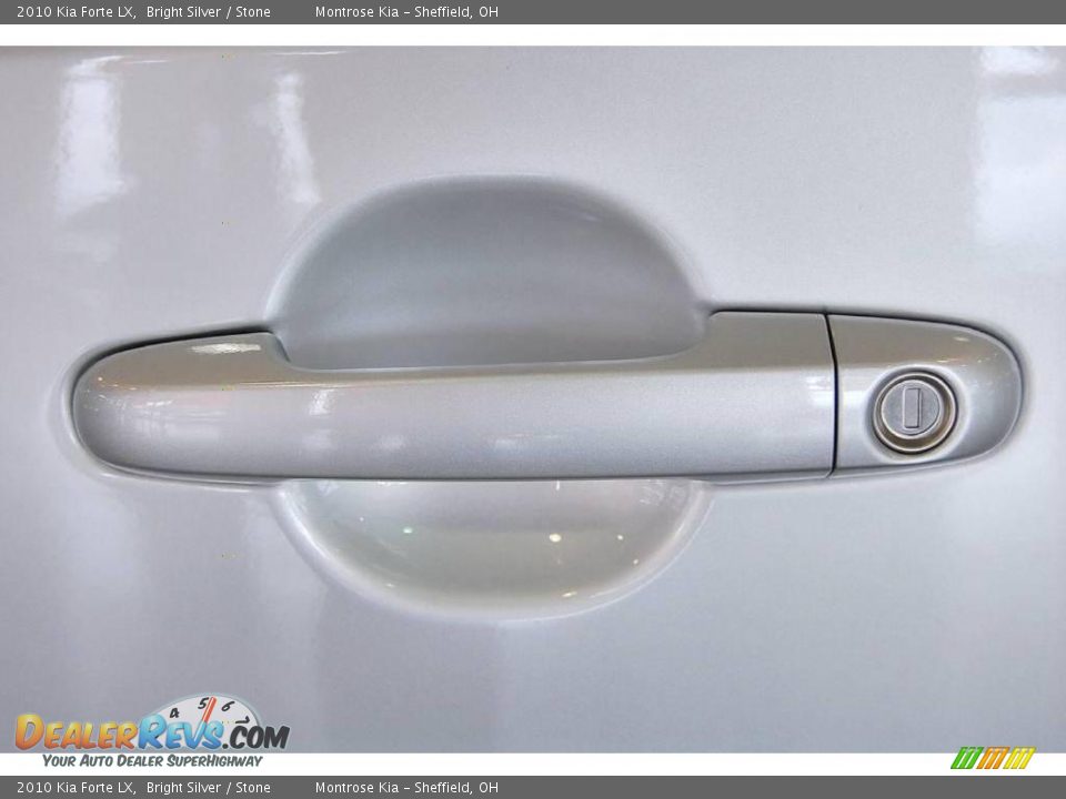 2010 Kia Forte LX Bright Silver / Stone Photo #9