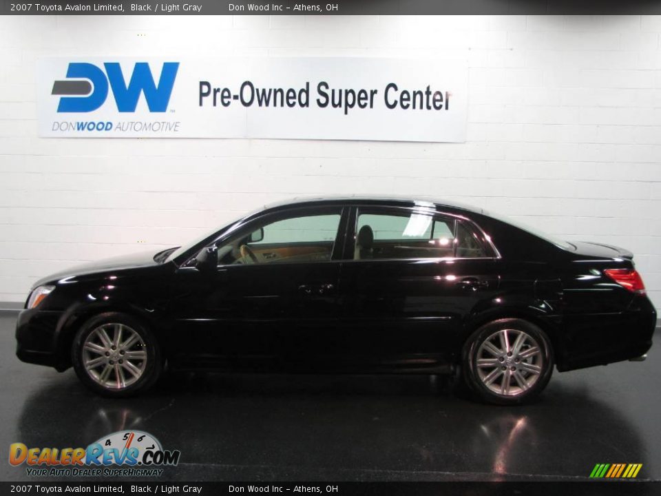 2007 Toyota Avalon Limited Black / Light Gray Photo #6