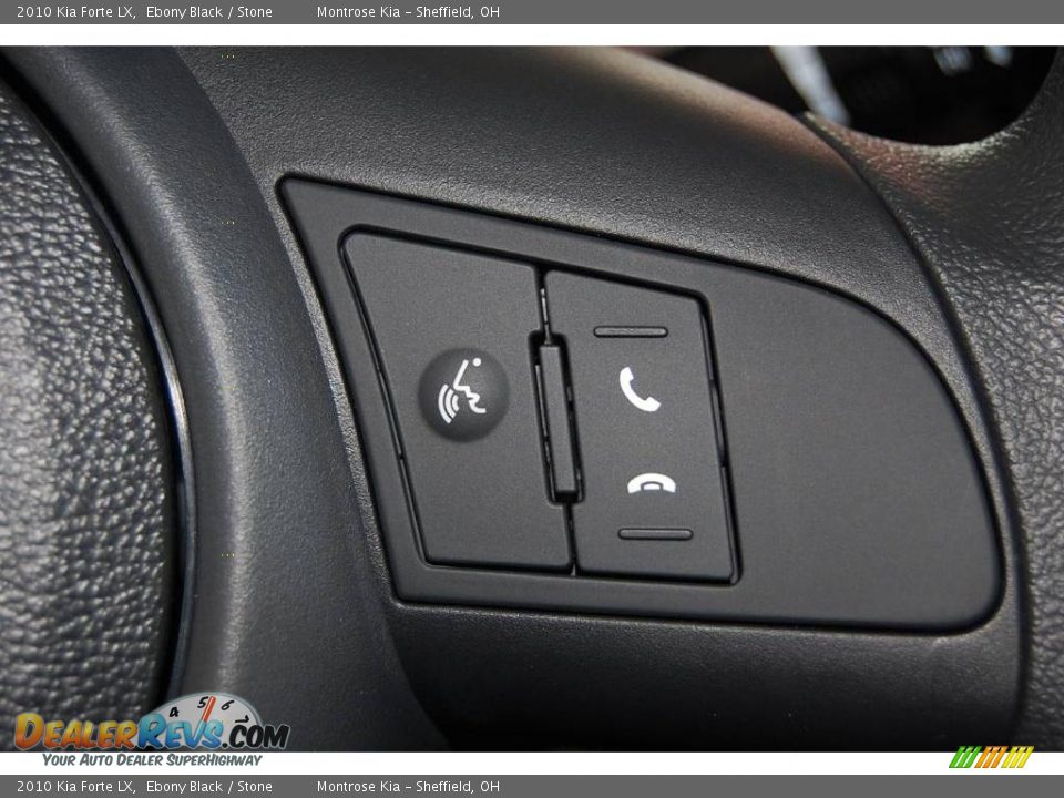 2010 Kia Forte LX Ebony Black / Stone Photo #23