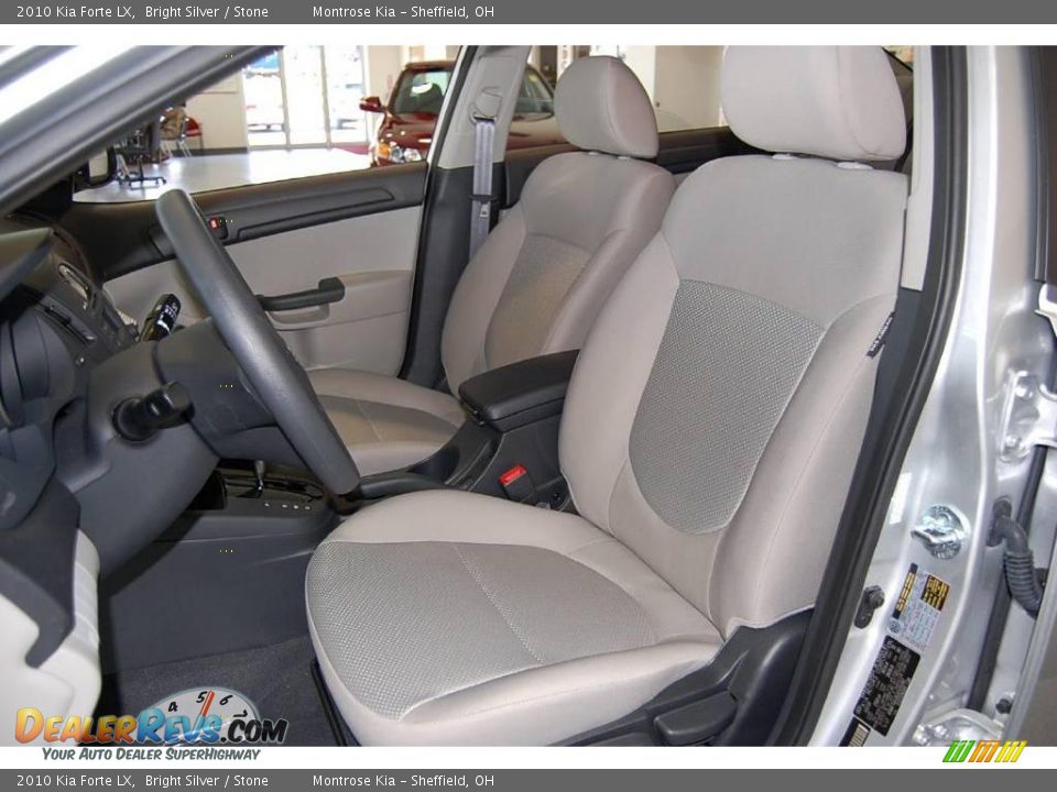 2010 Kia Forte LX Bright Silver / Stone Photo #13