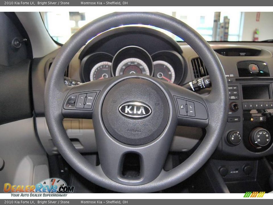 2010 Kia Forte LX Bright Silver / Stone Photo #18