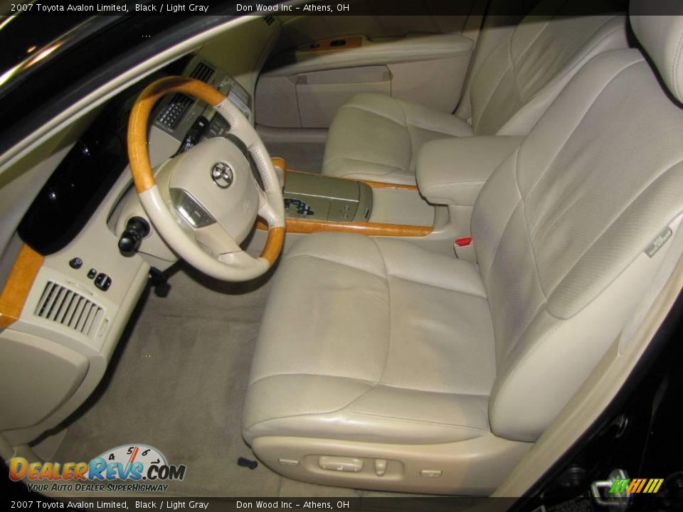 2007 Toyota Avalon Limited Black / Light Gray Photo #17